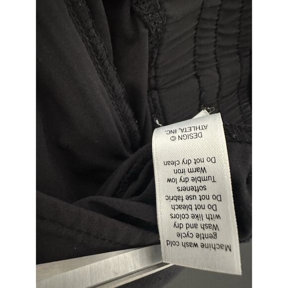 Athleta La Viva Ruched Jogger Black Pants size 10 - Picture 9 of 9